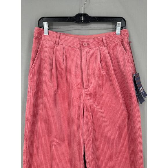 Target Rowing Blazers Pants Womens 8 Pink Corduroy Trousers High Rise Straight - Picture 8 of 13